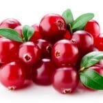 Cranberry mit Blättern